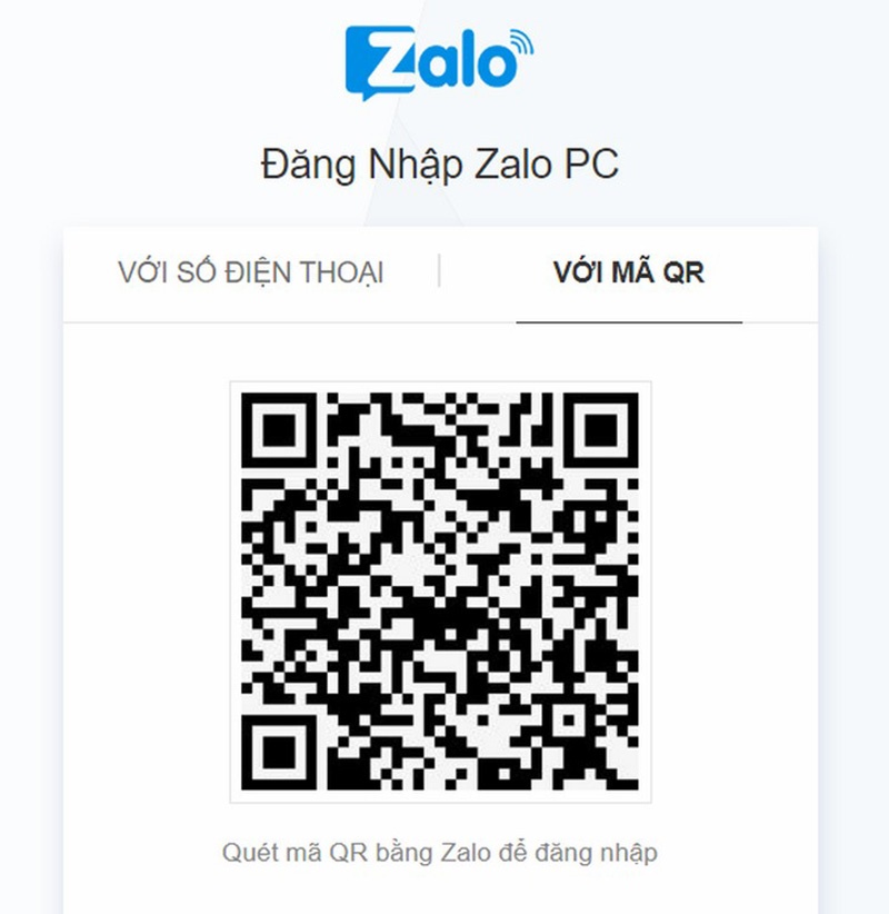 Đăng nhập Zalo bằng mã QR