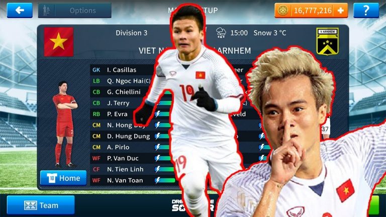 Hack dream league soccer 2019 đội tuyển Việt Nam
